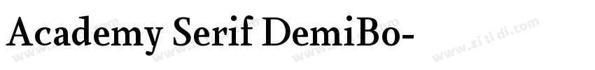 Academy Serif DemiBo字体转换
